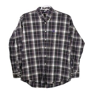 Cinch Men’s Medium Plaid Multicolor Long Sleeve Button Up Shirt
